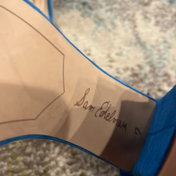 Sam Edelman Daniella Block Heel - electric blue - size 7 - Picture 4 of 4